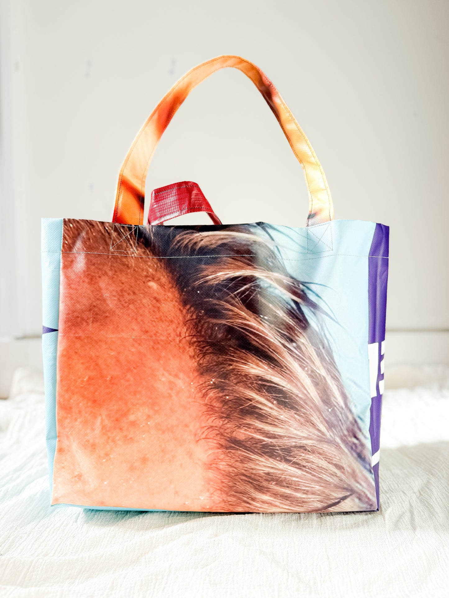 Mac Bag - White & Orange