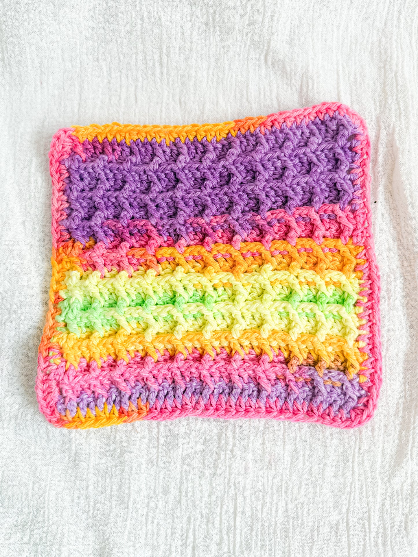 Mini Crocheted Face/Dish Cloth