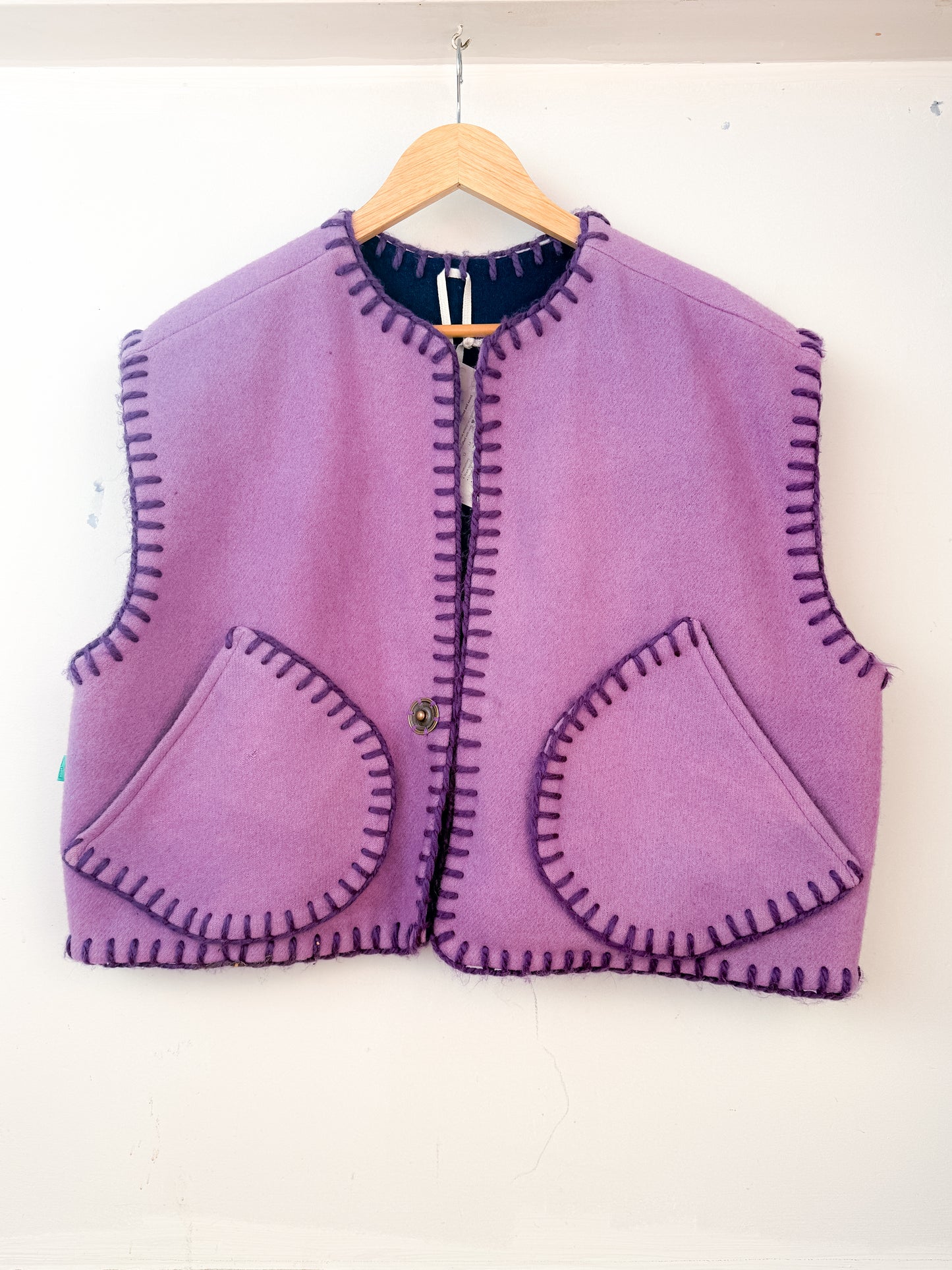 Wool Vest - Purple