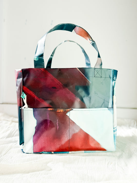 Mac Bag - Teal & Red