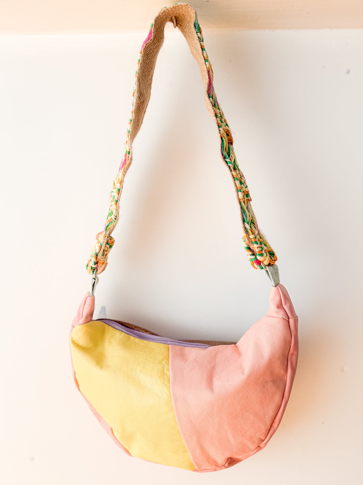 Leather Bag - Pastel/Snakeskin
