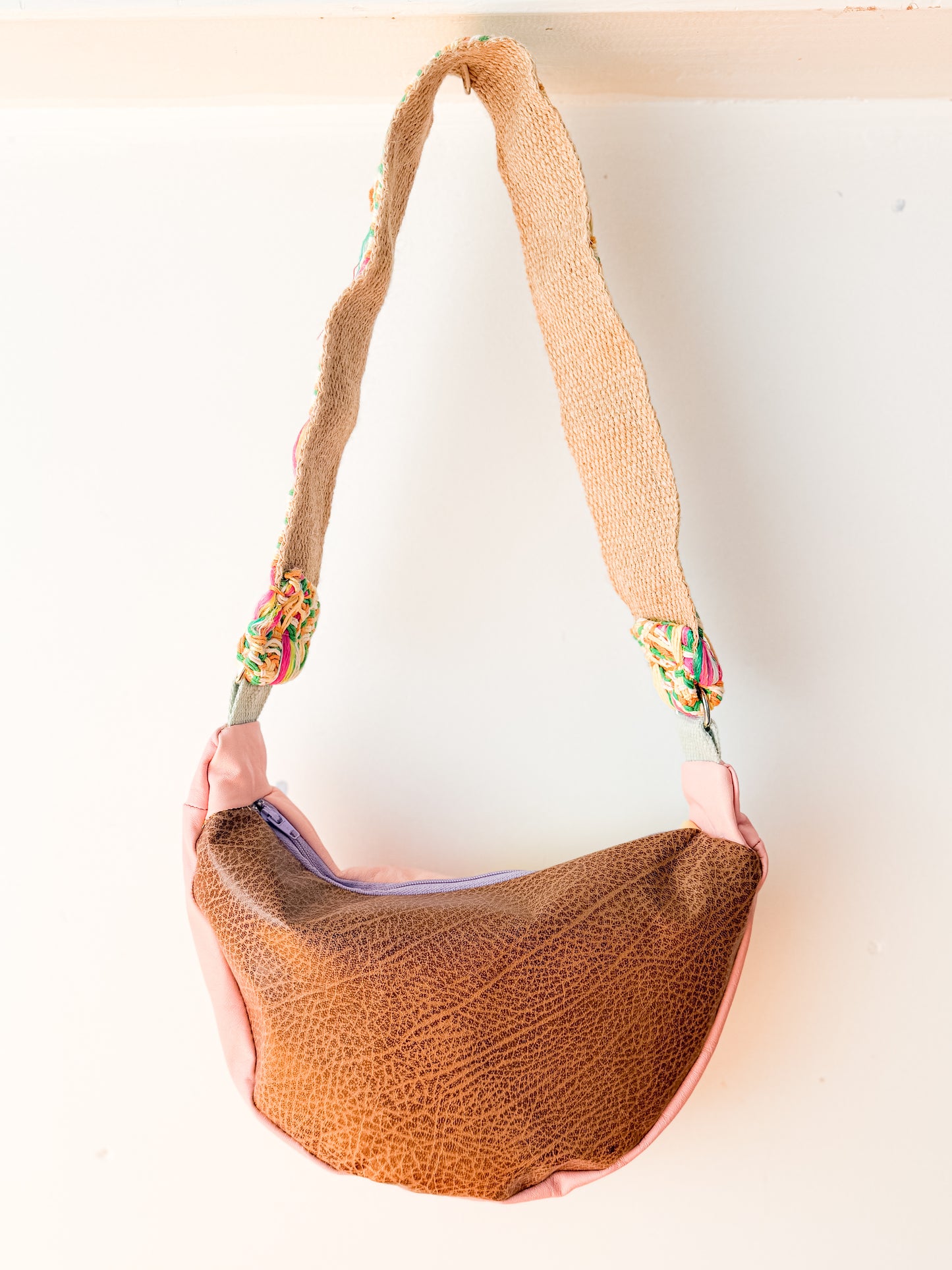 Leather Bag - Pastel/Snakeskin