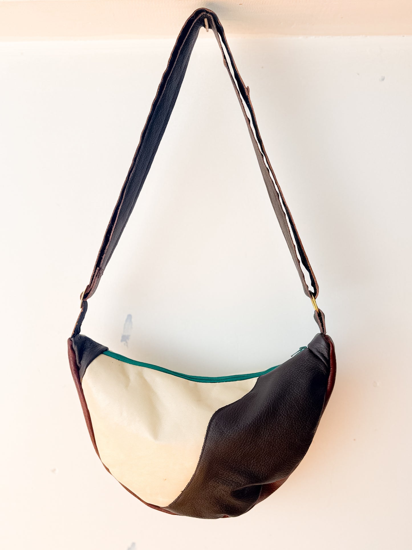 Leather Bag - Brown/Gold